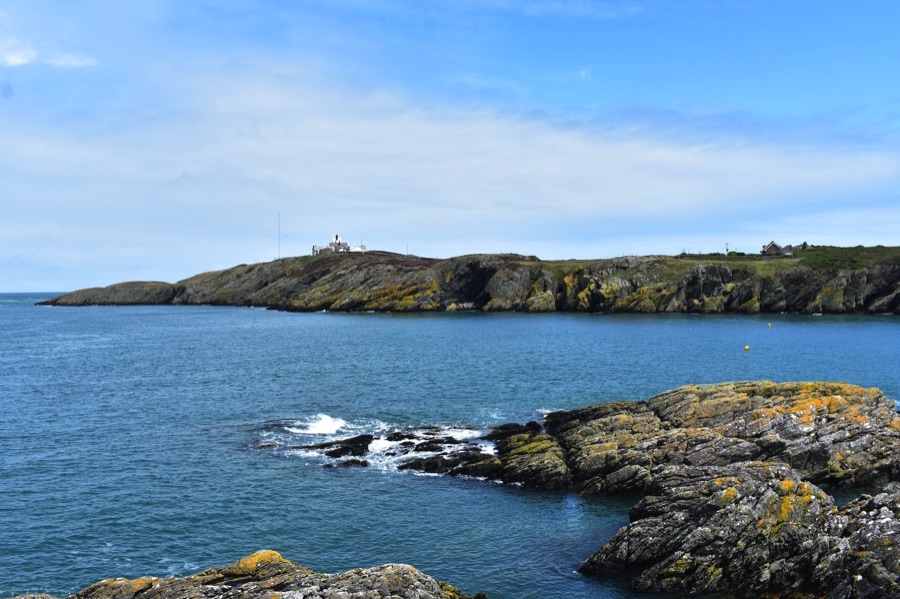 Point Lynas lighthouse from the coast